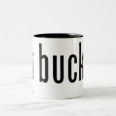 Ik heb Bucky 16 oz. Mok: Zwart en wit Tweekleurige Koffiemok (Center)
