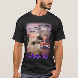 ik heb buikpijn maar ik ben een heel dappe buidelr t-shirt