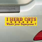 Ik heb Bumpersticker van katten gehoord (Op auto)