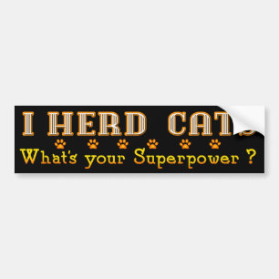 Ik heb Bumpersticker van katten gehoord