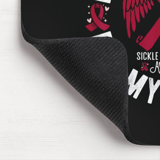 Ik heb Burgundy Draag voor mijn man, de sikkelcela Muismat (Hoek)