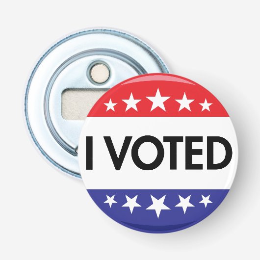 Ik heb Button 2024 gestemd Flesopener (Voorkant)