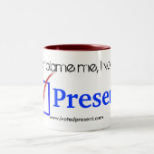 Ik heb Cadeau gestemd - KoffieMok Tweekleurige Koffiemok (Center)