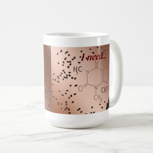 Ik heb Caffeine Mok nodig (Voorkant rechts)