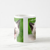 IK HEB CAFFINE Funny Siamese Scary Kitten NODIG Koffiemok (Center)