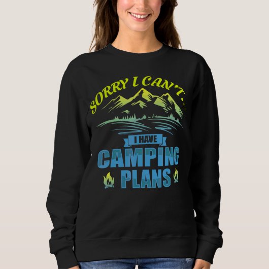 Ik heb Camping Plans Camping Graphic Design Trui (Voorkant)