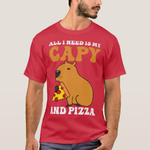 Ik heb Capy en Pizza Design Capybara nodig T-shirt