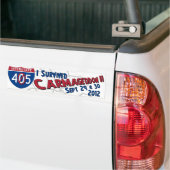 Ik heb Carmageddon II overleefd - 405 sluiting Bumpersticker (Op Truck)