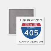 Ik heb Carmageddon Magnet overleefd (Voorkant / Achterkant)