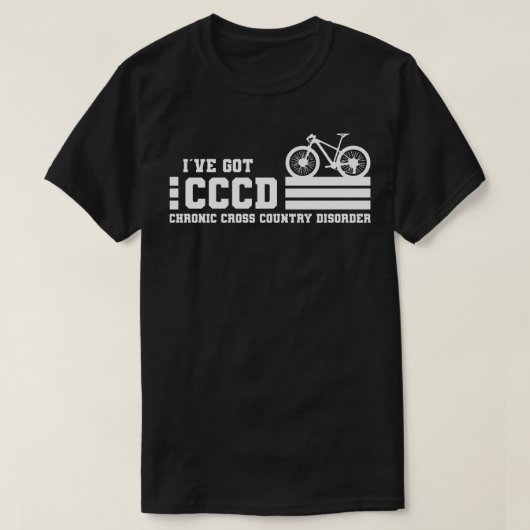 Ik heb CCCD Chronic Cross-country Disorder Cyc T-shirt (Design voorkant)