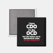 Ik heb CDO - het is net OCD, maar de letters zijn Magneet (Voorkant / Achterkant)