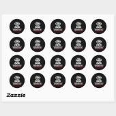 Ik heb CDO - het is net OCD, maar de letters zijn Ronde Sticker (Vel)