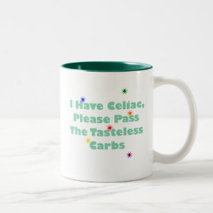 Ik heb Celiac, geef alsjeblieft de smakeloze krabb Tweekleurige Koffiemok