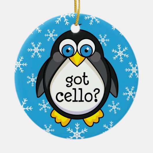 Ik heb Cello (Funny) Ornament (Voorkant)