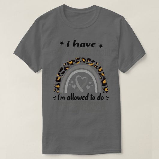 Ik heb Charcot Marie Tooth die ik mag doen. T-shirt (Design voorkant)