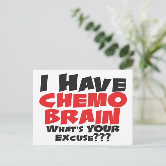 Ik heb Chemo Brain Briefkaart (Staand voorkant)