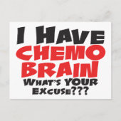 Ik heb Chemo Brain Briefkaart (Voorkant)