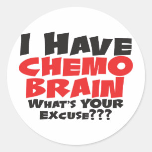 Ik heb Chemo Brain Ronde Sticker