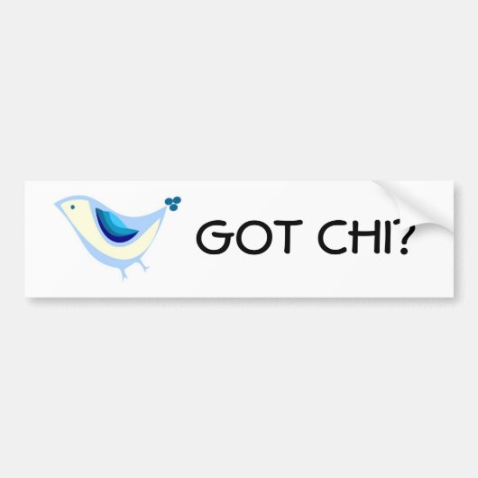 Ik heb Chi Bumpersticker (Voorkant)
