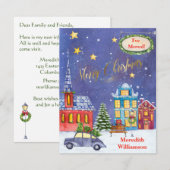 Ik heb Christmas Village Flat Move verplaatst Aankondiging (Voorkant / Achterkant)