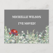 Ik heb Classic Eucalyptus Green Elegant Move Aankondigingskaart (Voorkant)