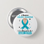 Ik heb coeliakie, ik mag rare dingen doen ronde button 5,7 cm (Voorkant /achterkant)