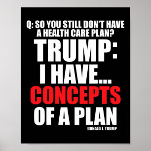 Ik heb... Concepten van een plan om Trump 2024 te  Poster