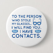 Ik heb contacten ronde button 7,6 cm (Voorkant)