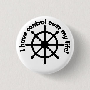 Ik heb controle over mijn leven! ronde button 3,2 cm
