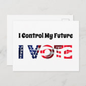 Ik heb controle over mijn toekomst - ik stem briefkaart (Voorkant / Achterkant)