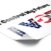 Ik heb controle over mijn toekomst - ik stem foto afdruk (Hoek)