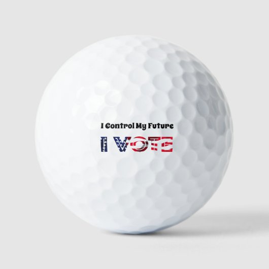 Ik heb controle over mijn toekomst - ik stem golfballen (Voorkant)
