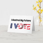 Ik heb controle over mijn toekomst - ik stem kaart (Gele Bloem)