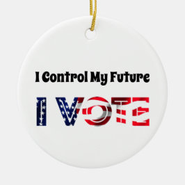Ik heb controle over mijn toekomst - ik stem keramisch ornament