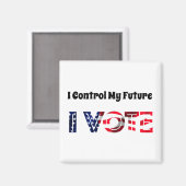 Ik heb controle over mijn toekomst - ik stem magneet (Voorkant / Achterkant)