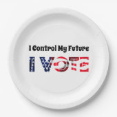 Ik heb controle over mijn toekomst - ik stem papieren bordje (Voorkant)