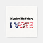 Ik heb controle over mijn toekomst - ik stem servet (Voorkant)