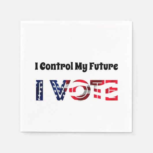 Ik heb controle over mijn toekomst - ik stem servet (Voorkant)