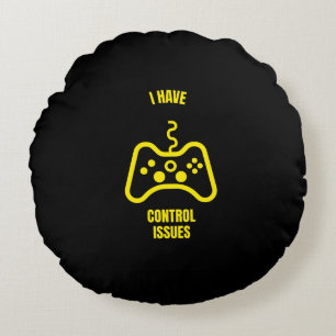 Ik heb controle over problemen met grappige gamer rond kussen