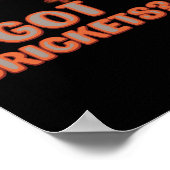 Ik heb crickets Reptile Gecko Novelty Animal Poster (Hoek)