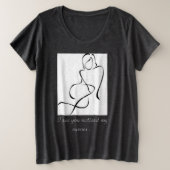 Ik heb Curves plus T-shirt formaat (Design voorkant)