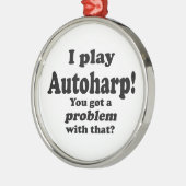 Ik heb daar een probleem mee, Autoharp Metalen Ornament (Links)