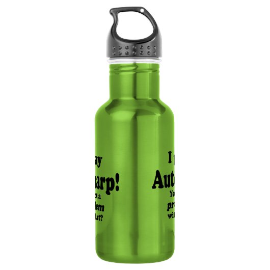 Ik heb daar een probleem mee, Autoharp Waterfles (Achterkant)