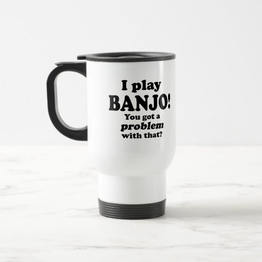 Ik heb daar een probleem mee, Banjo Travel Mug Reisbeker (Links)
