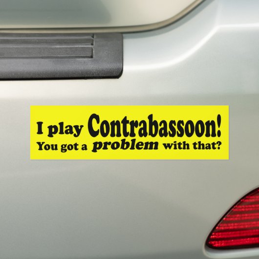 Ik heb daar een probleem mee. bumpersticker (Op auto)