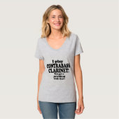 Ik heb daar een probleem mee, Contrabass Clarinet T-shirt (Voorkant volledig)