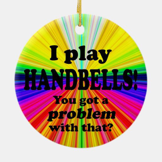 Ik heb daar een probleem mee. keramisch ornament (Achterkant)