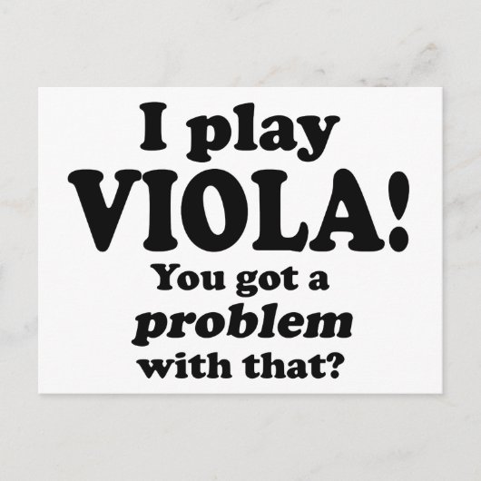 Ik heb daar een probleem mee, Viola Briefkaart (Voorkant)
