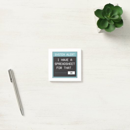Ik heb daar een spreadsheet voor Grappige Kantoor Post-it® Notes (Kantoor)