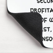 Ik heb dat altijd geloofd (een copywriter grappig) muismat (Hoek)